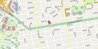Karte lombard street, sanfrancisko