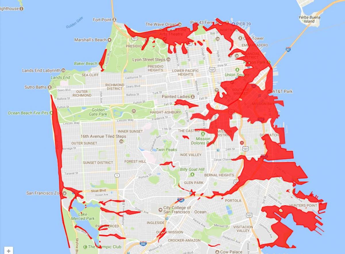 San Francisco jomās, lai izvairītos no kartes