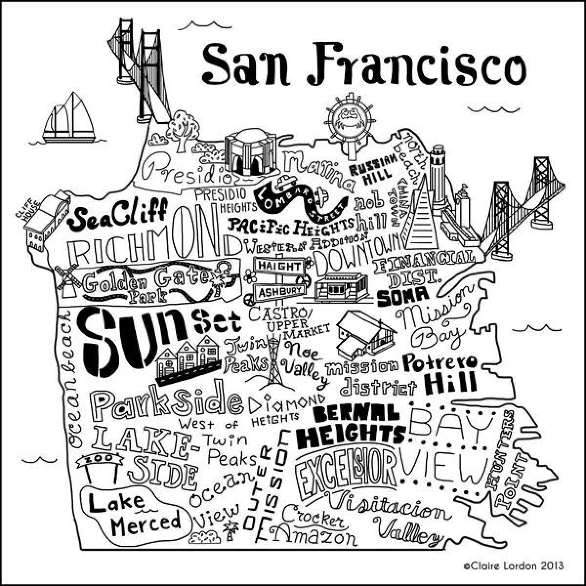 Karte veikals San Francisco