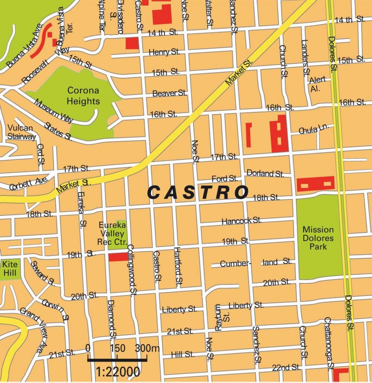 Karte kastro San Francisco
