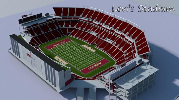 levi stadions 3d karti