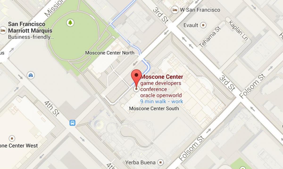 Karte moscone center San Francisco