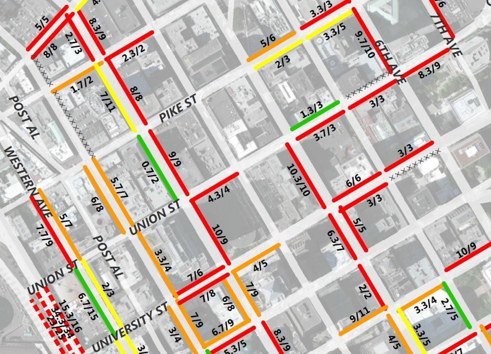 Karte San Francisco 2 stundu autostāvvieta