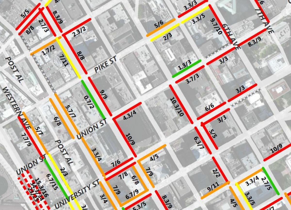 Karte San Francisco 2 stundu autostāvvieta