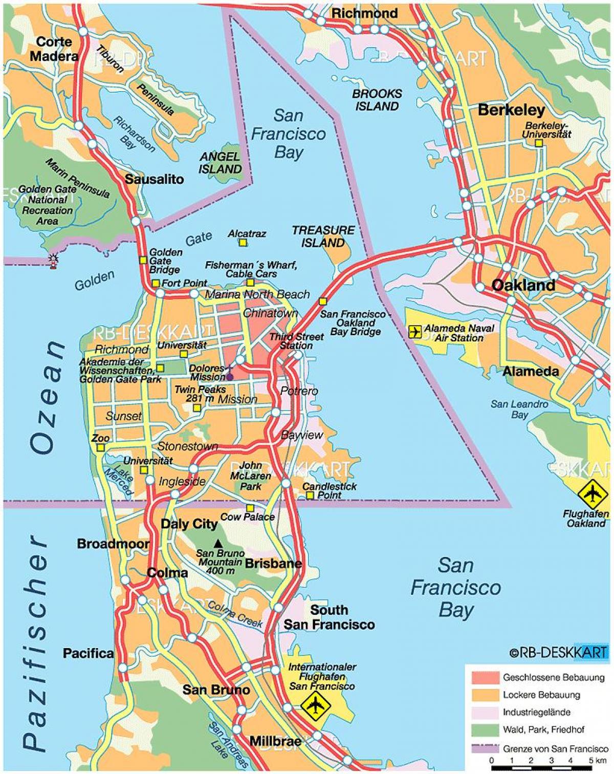 Karte San Francisco county