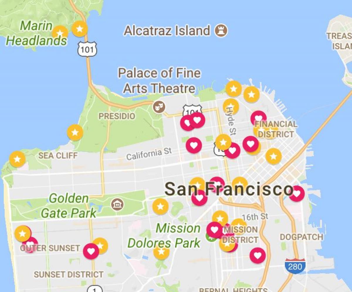 Karte San Francisco financial district