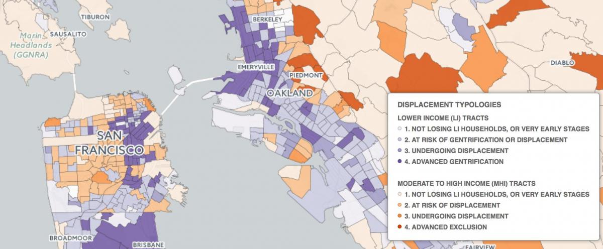 Karte San Francisco gentrification