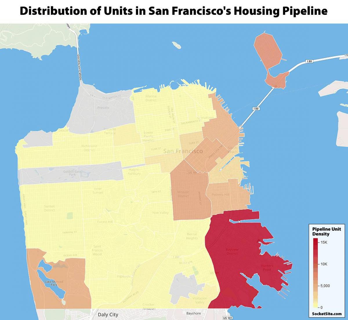 San Francisco valsts mājokļu karte