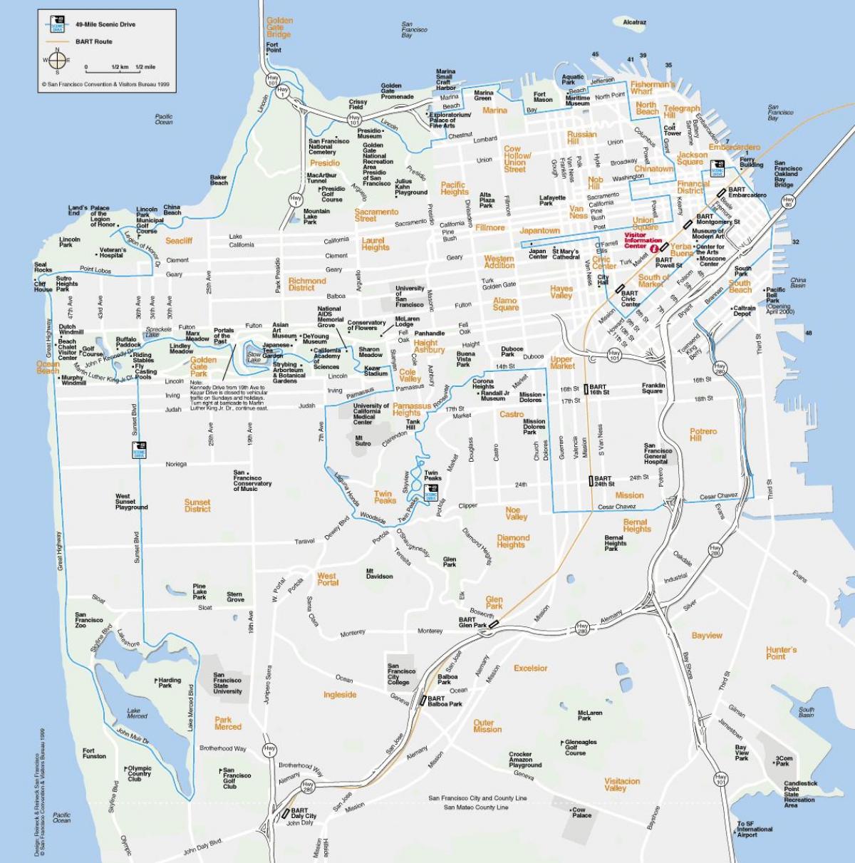 Karte San Francisco orientieri
