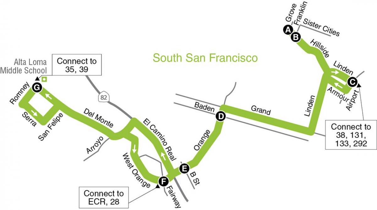 Karte San Francisco pamatskolas skolas