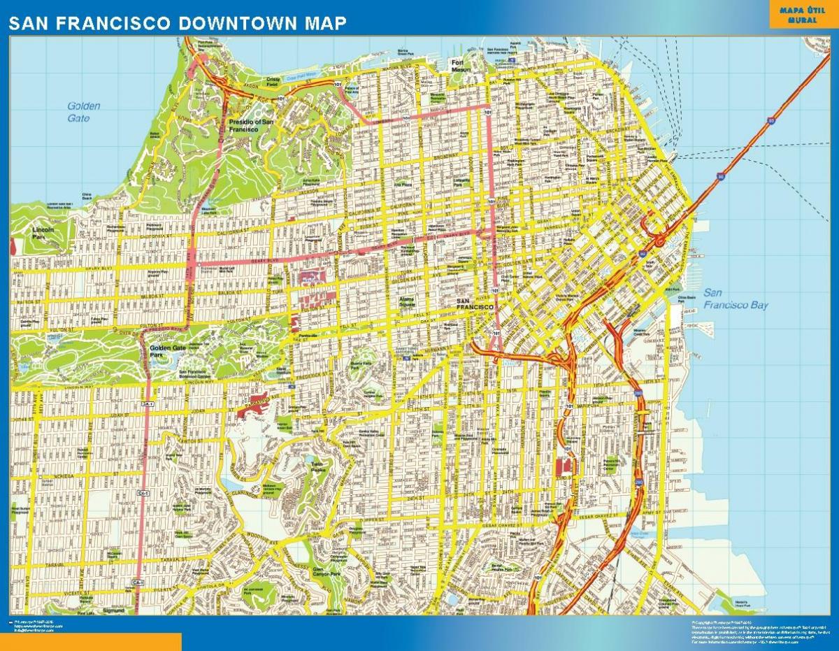 Karte San Francisco sienas