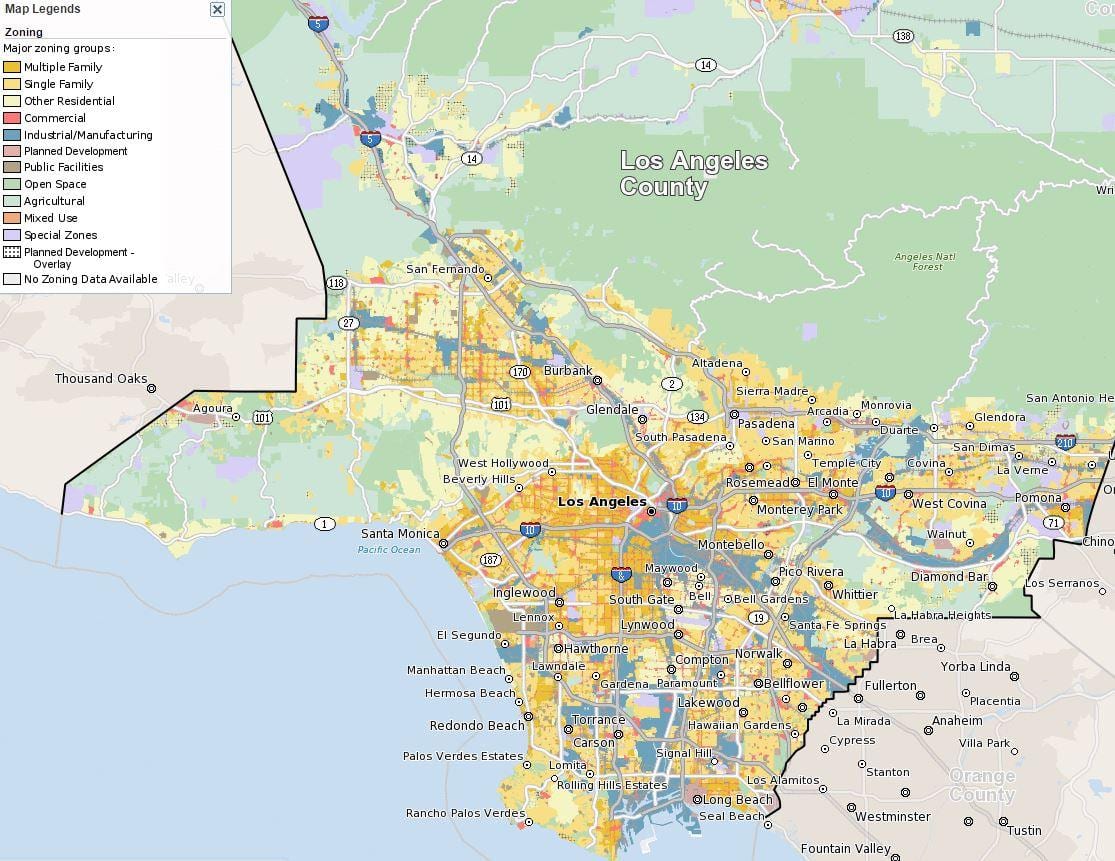Karte San Francisco zonējums