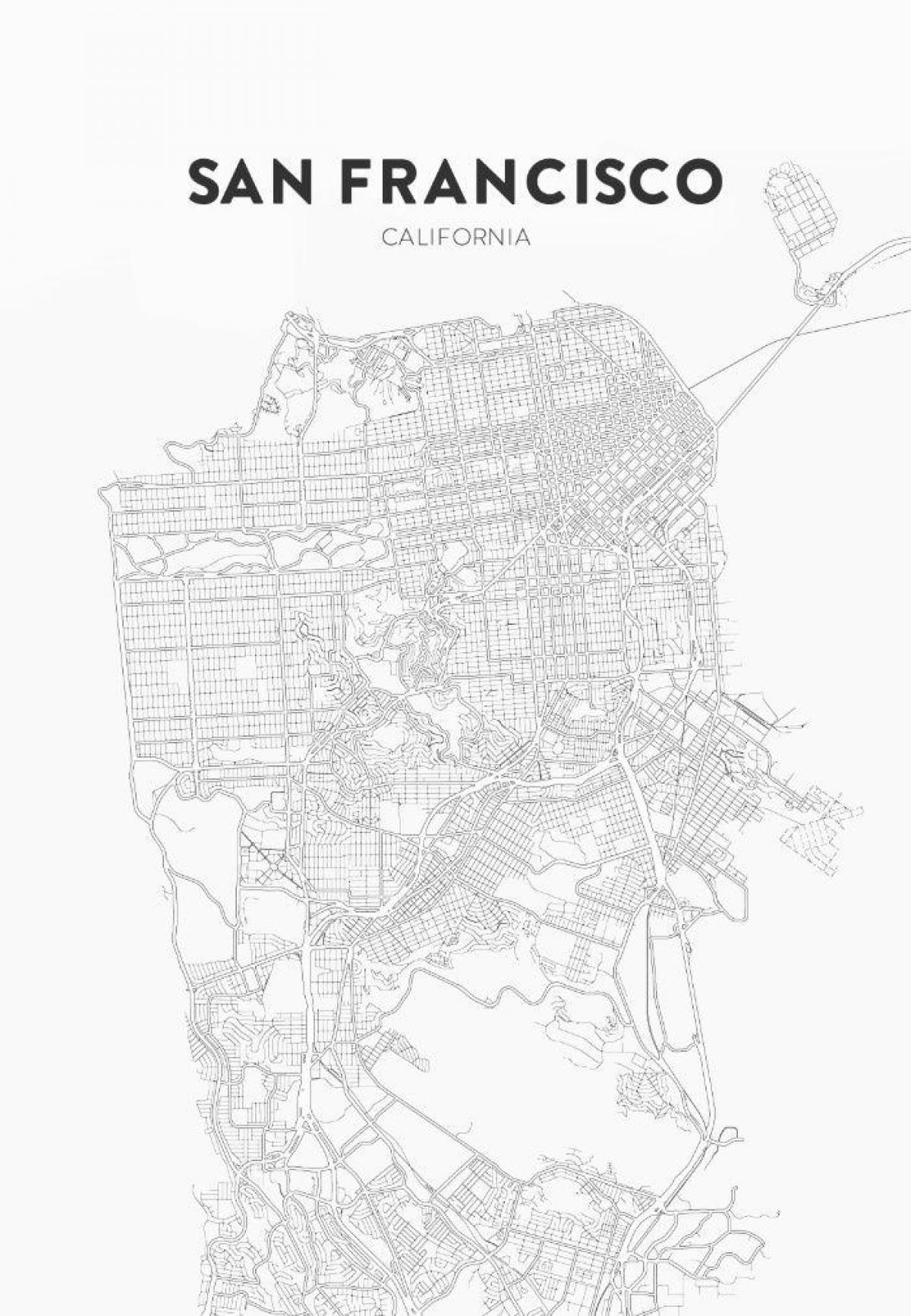 drukāt karte San Francisco