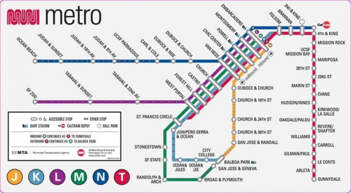 San Fran metro karte