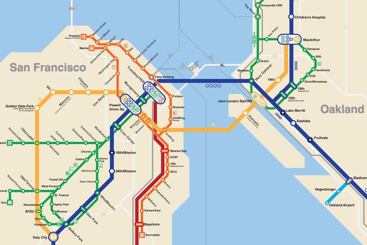 SFO metro karte