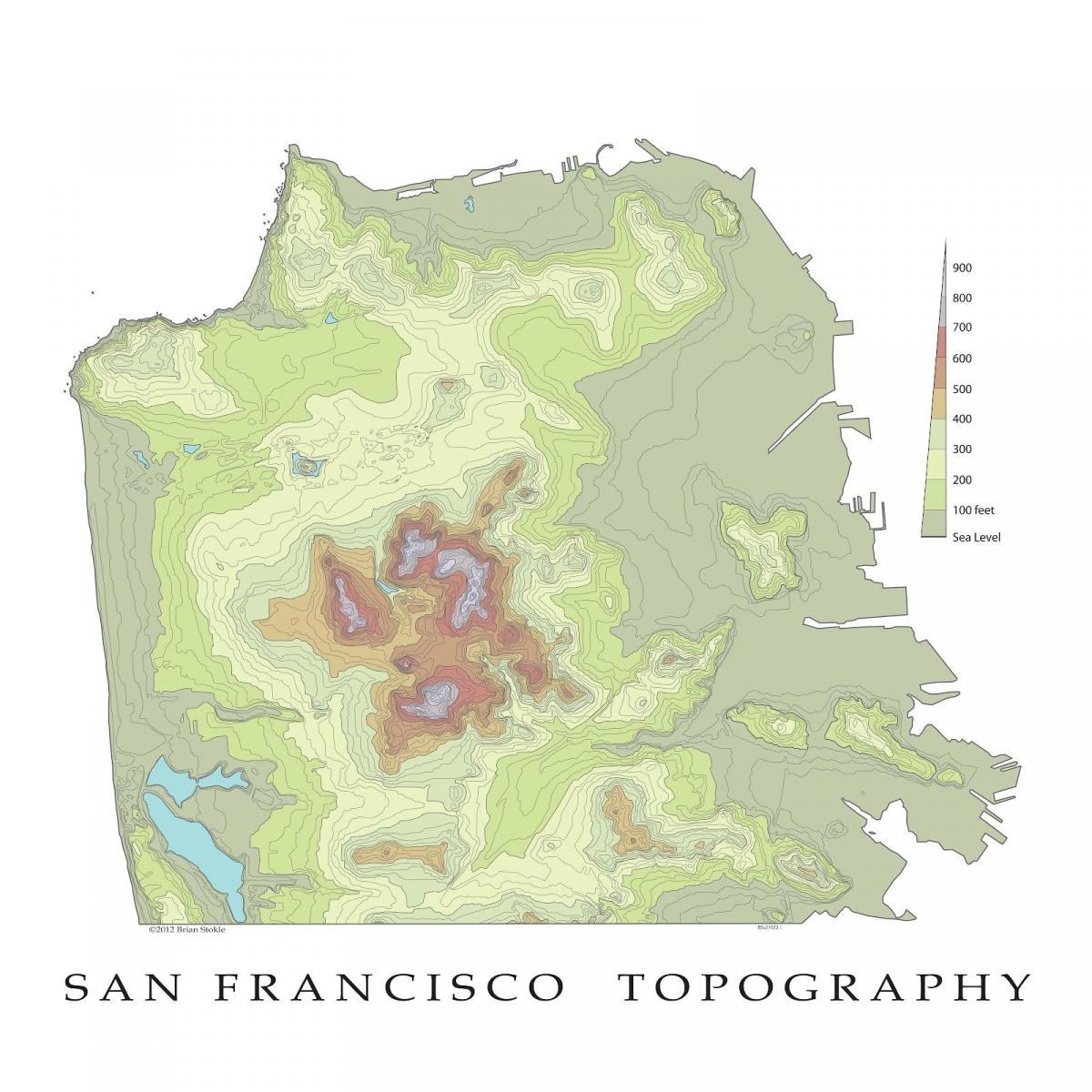 San Francisco topogrāfisko karšu