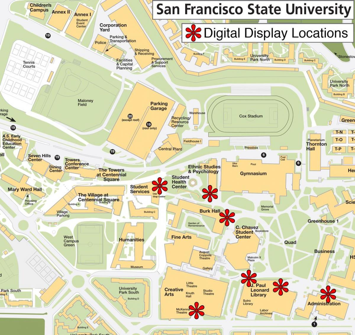 Sanfrancisko valsts universitātes karte