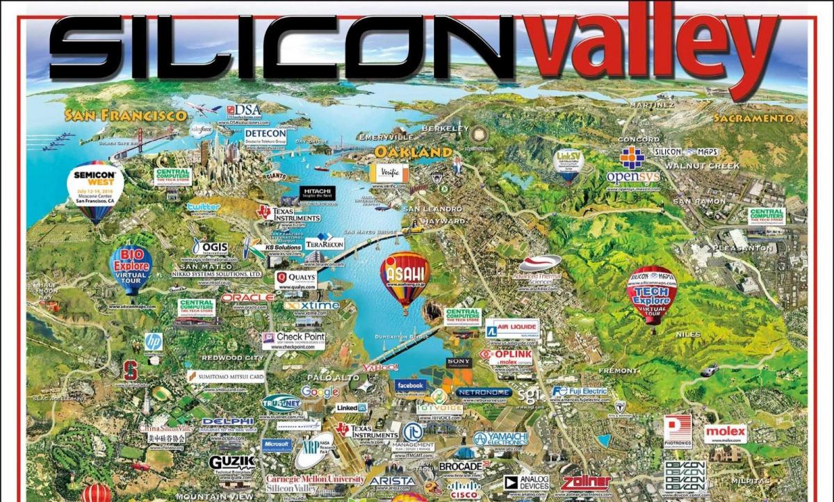 silicon valley jomā karte