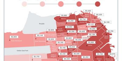 Bay area nomas cenas kartē