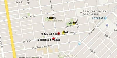 Karte filejas jomā San Francisco