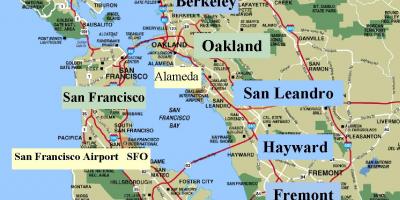 Karte San Francisco laukums california
