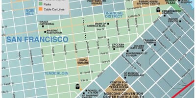 Karte savienības laukumā San Francisco