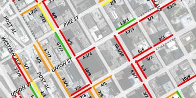 Karte San Francisco 2 stundu autostāvvieta