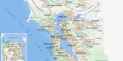 San Francisco bay area kartes california