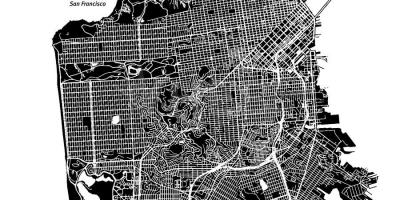 Karte San Francisco vektoru