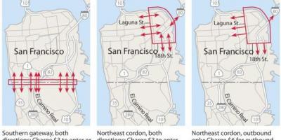 Karte San Francisco nodevas