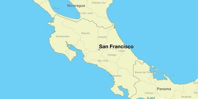 Karte San Francisco uz pasaules