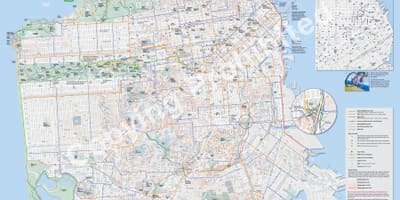 Karte San Francisco velosipēdu