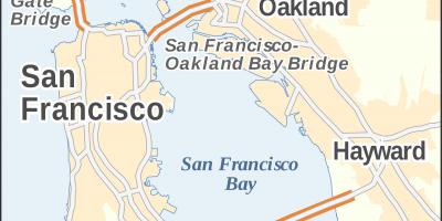 Karte San Francisko tiltu