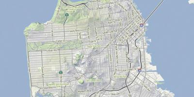 Karte San Francisco apvidus