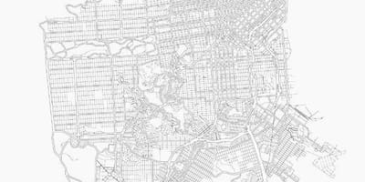 Drukāt karte San Francisco