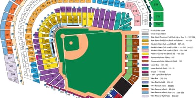 San Francisco giants sēdekļa karte