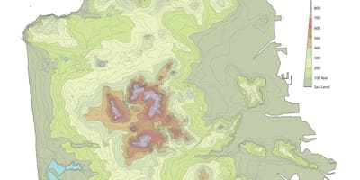 San Francisco topogrāfisko karšu
