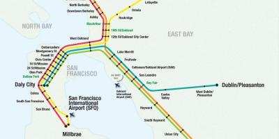 San Francisco airport bart karte
