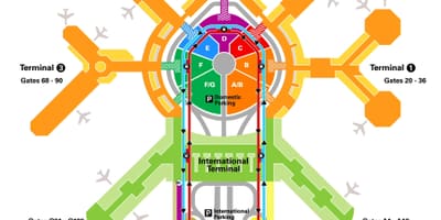 San Francisco airport terminal karte