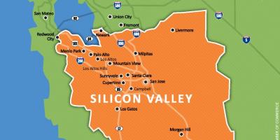 Silicon valley pasaules kartē