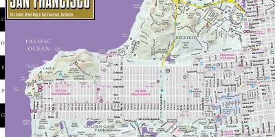 Karte streetwise San Francisco