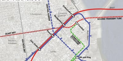 Karte transbay termināls